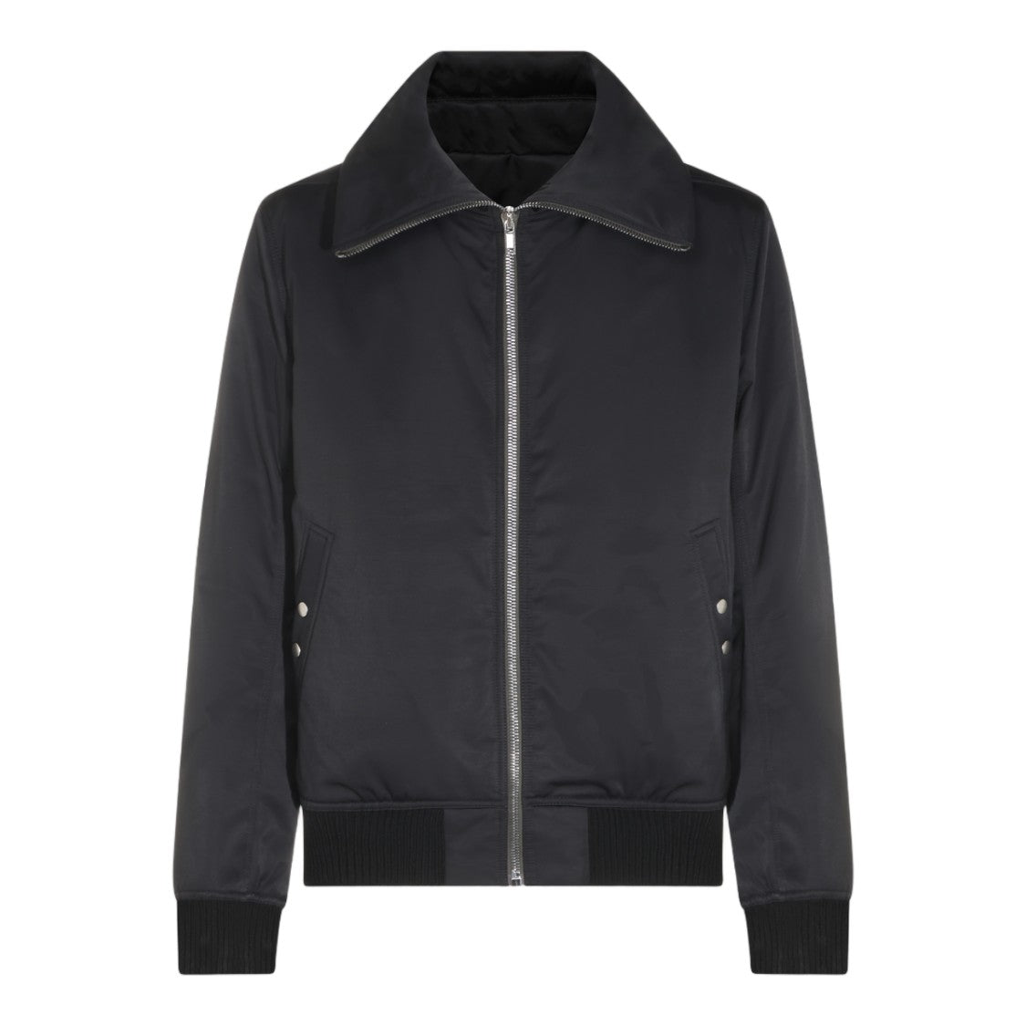 Rick Owens Matte Finish Casual Jacket With Wide Collar