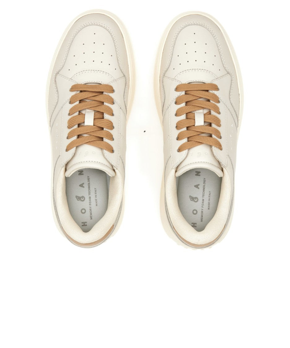 Hogan Platform Sneakers With Perforated Detailing
