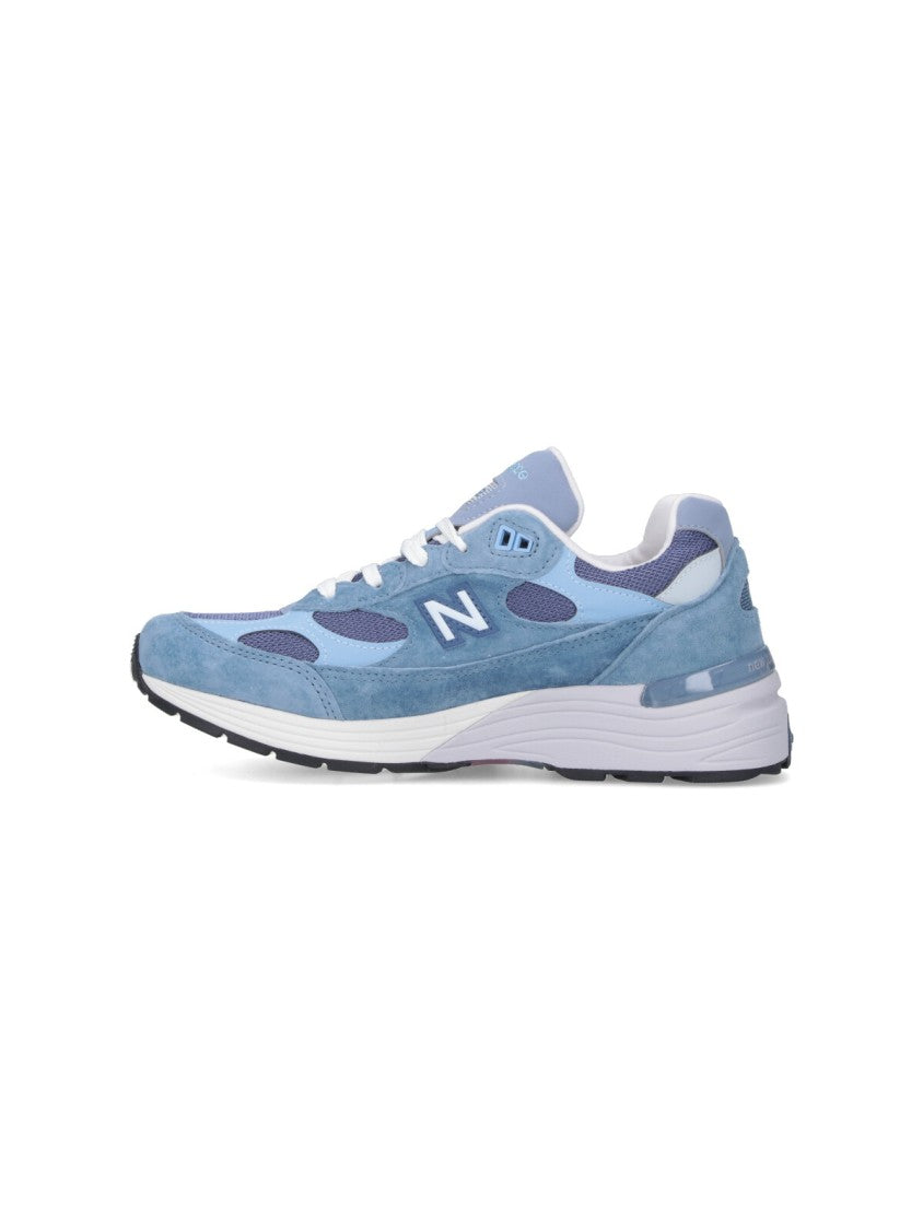 New Balance Suede Sneakers With Rounded Toe