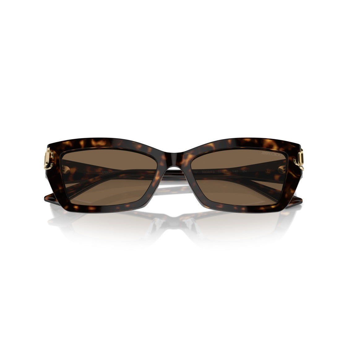 Jimmy Choo 0Jc5011u Rectangular Tortoiseshell Acetate Sunglasses