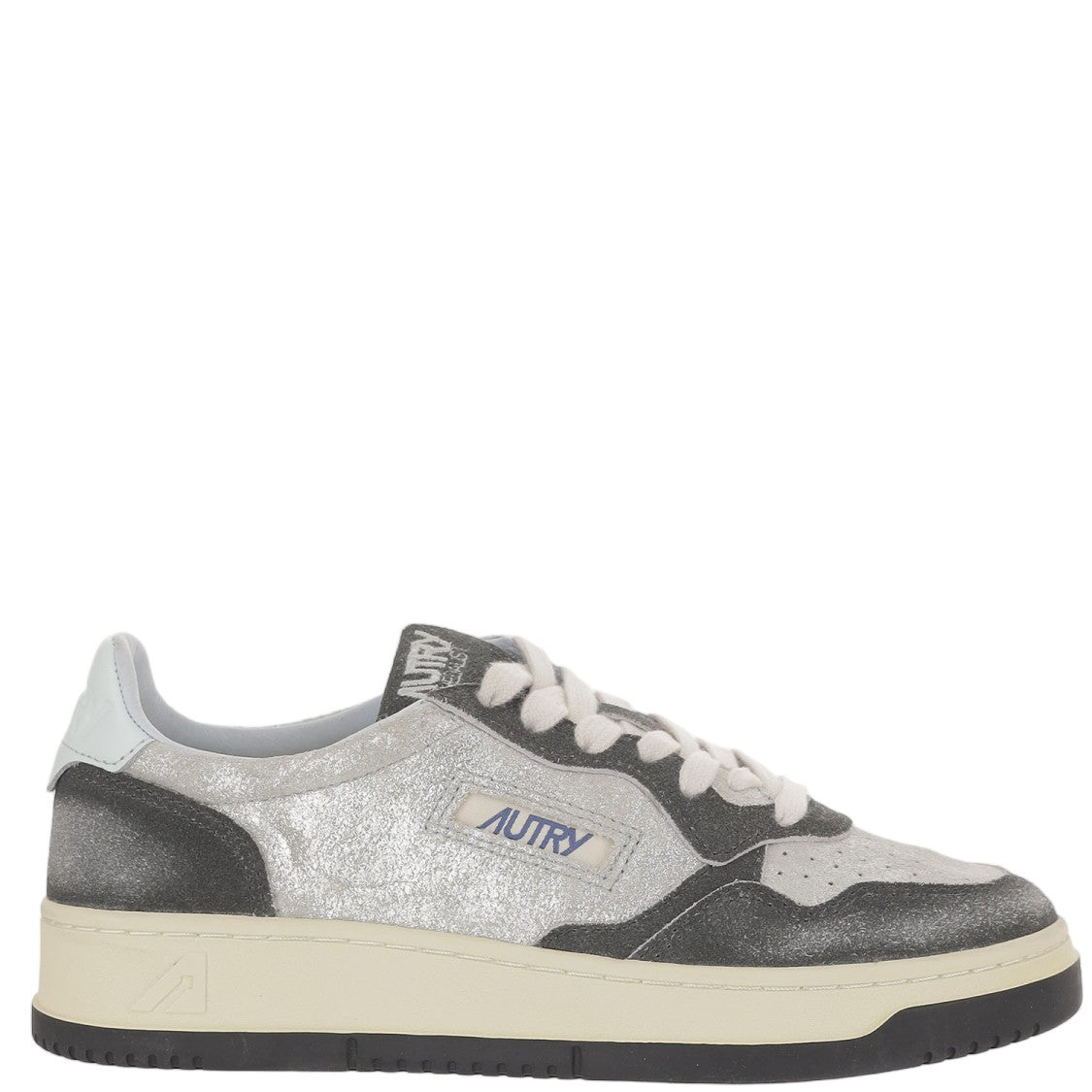 Autry Black Suede Insert Leather Sneakers