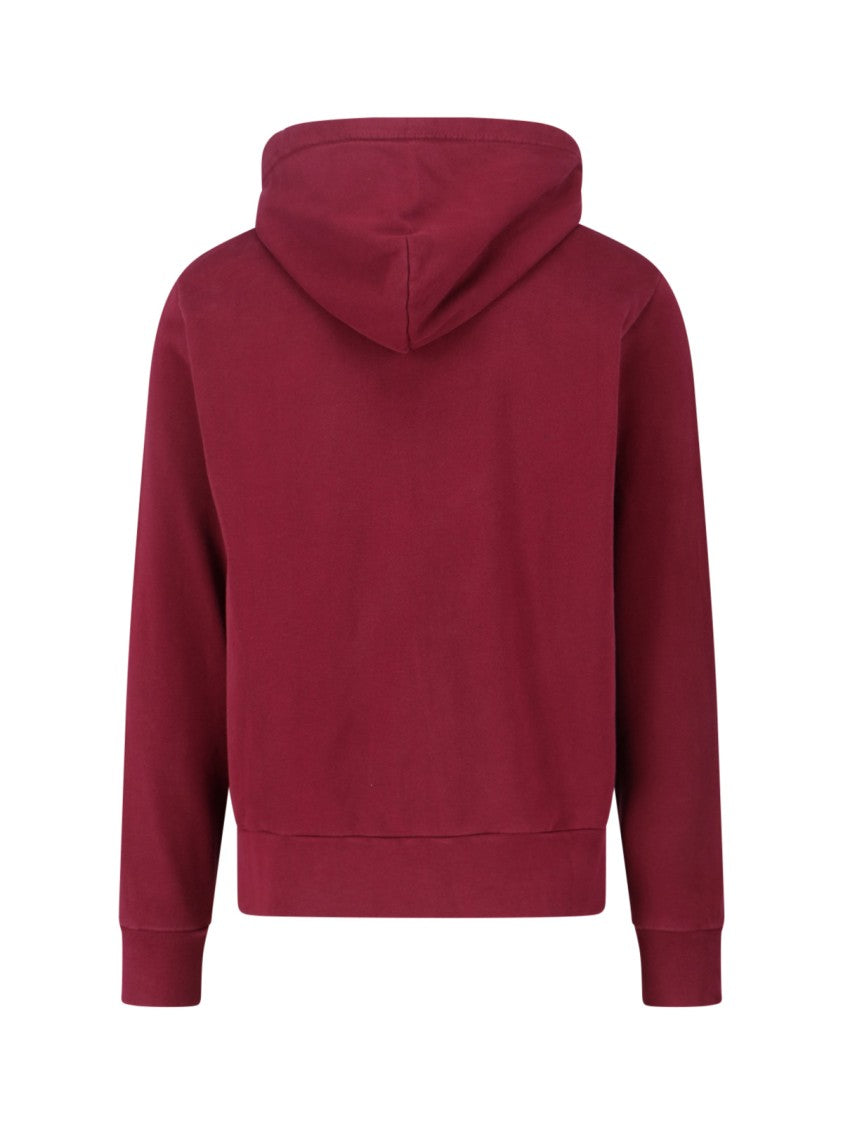 Polo Ralph Lauren Zip Hoodie With Logo – Red