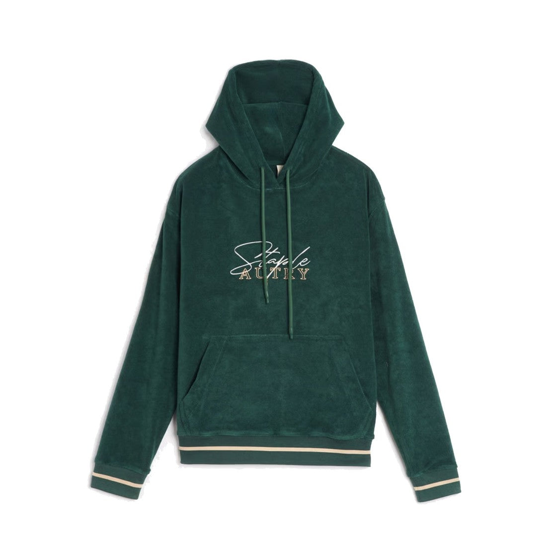 Autry Chenille Hoodie With Embroidered Logo And Adjustable Hood