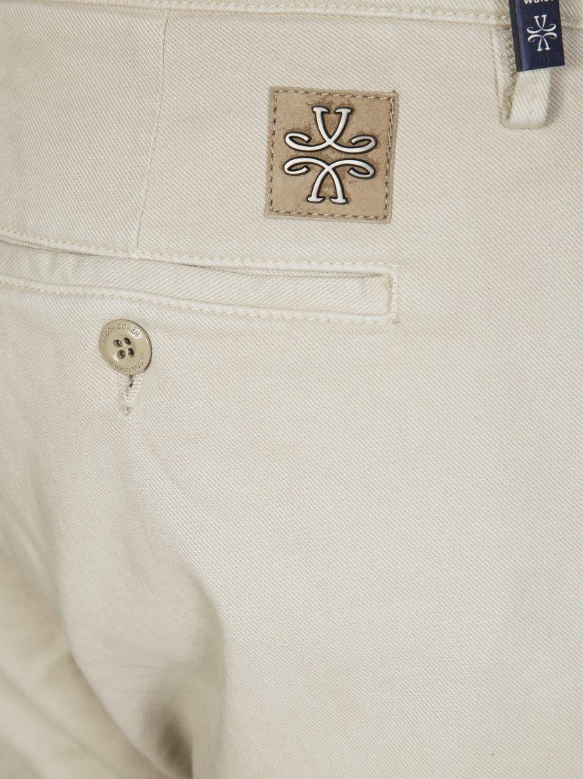 Jacob Cohen Slim Fit Bobby Tinto Trousers With Tailored Silhouette And Textured Finish