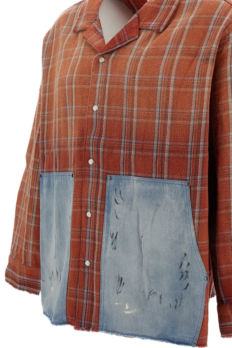 Found Multicolour Plaid Cotton Flannel Shirt
