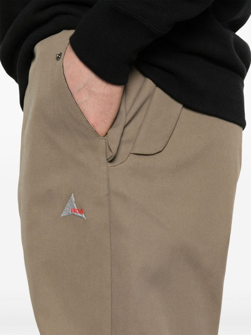 Roa Water-Repellent Beige Chino Trousers
