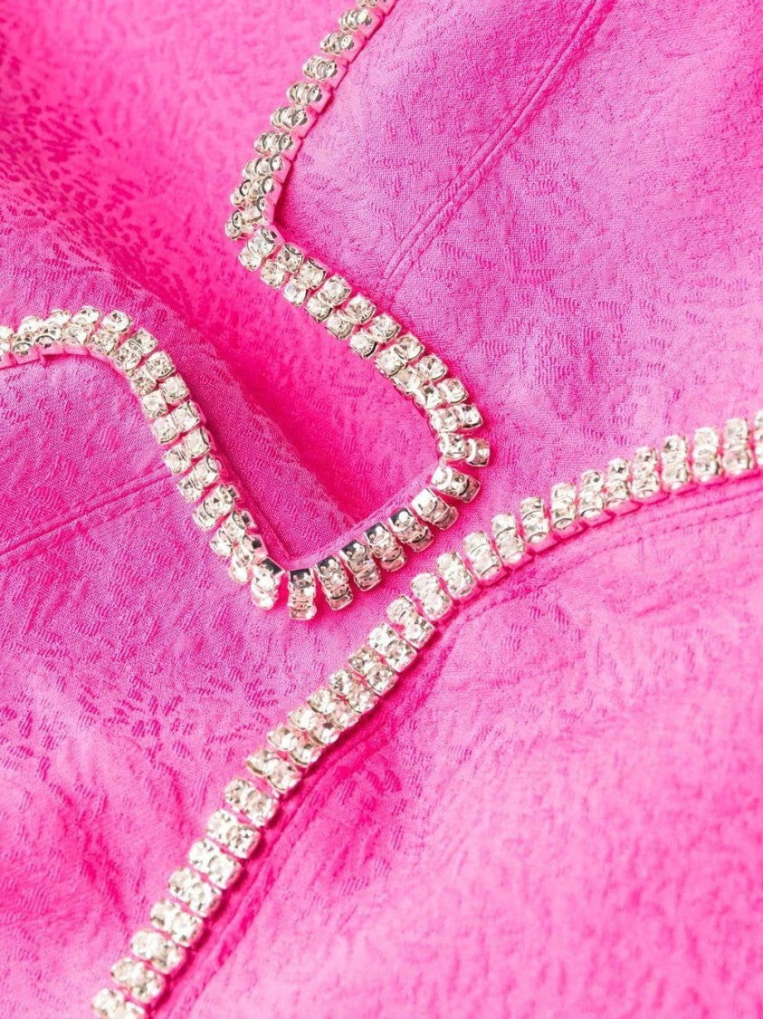 Self-Portrait Diamante Detail Midi Dress