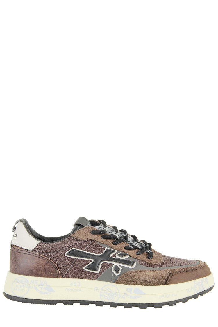 Premiata Low-Top Suede And Fabric Sneakers