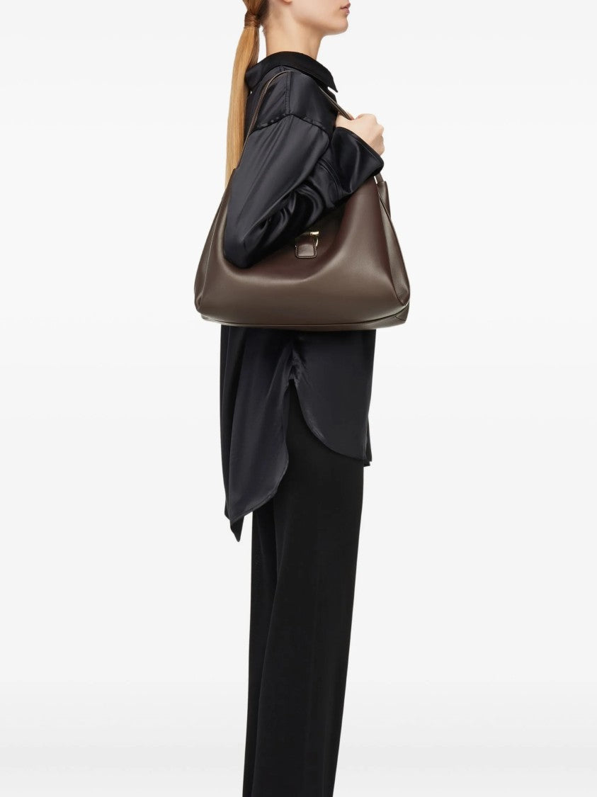 Salvatore Ferragamo Brown Tote M Medium Leather Totes