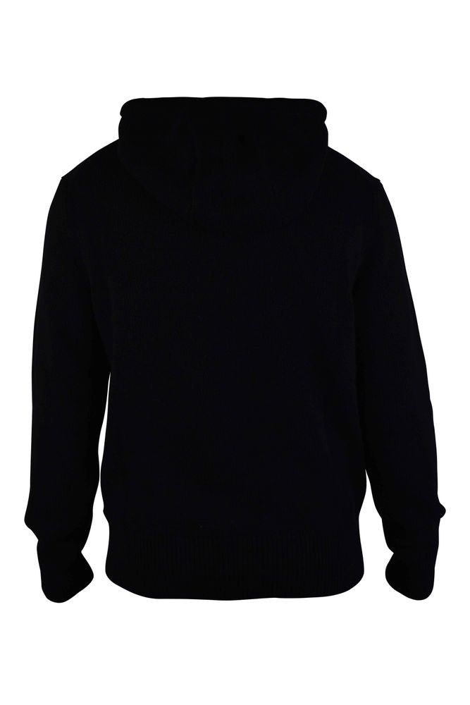 Burberry Black Hoodie With Iconic Equestrian Knight