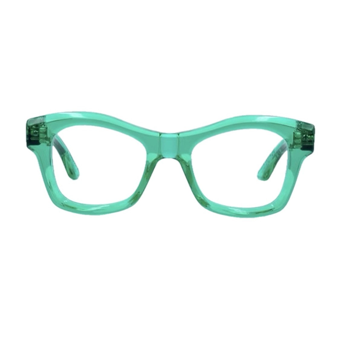 Panetti Eyewear Green Early Acrylic Square Glasses