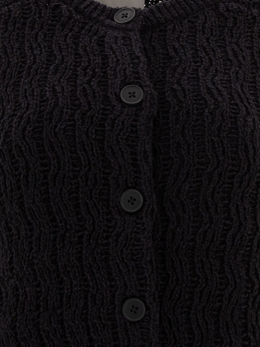 Loulou Studio Textured Cable Knit Cardigan With Button-Down Front
