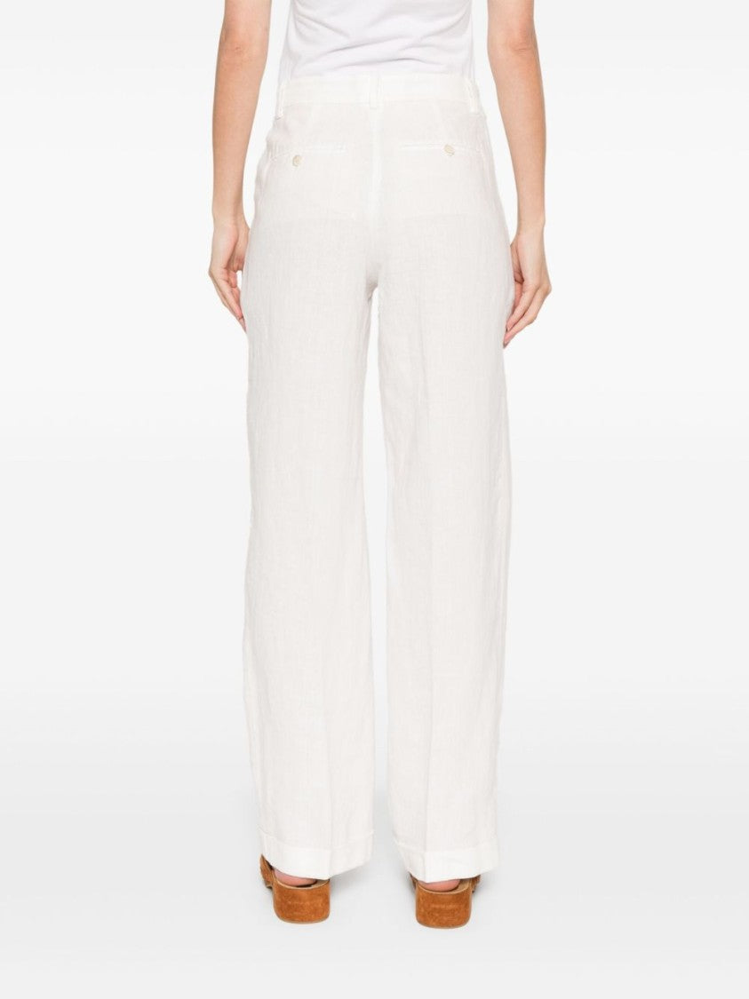 Polo Ralph Lauren Relaxed Straight-Leg Trousers In Lightweight Linen