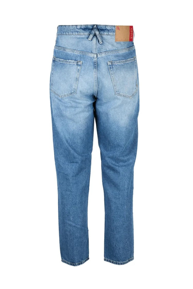 Cycle Blue Paper And Cotton Jeans