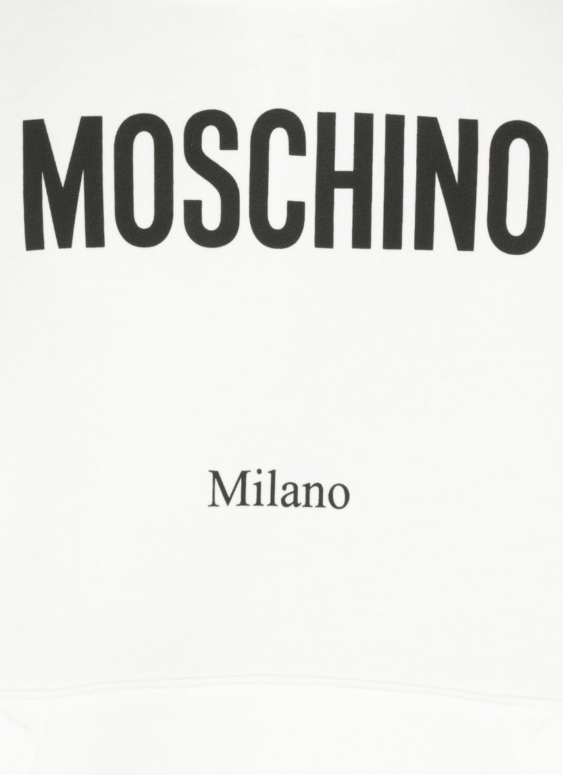 Moschino Cotton Logoed Hoodie
