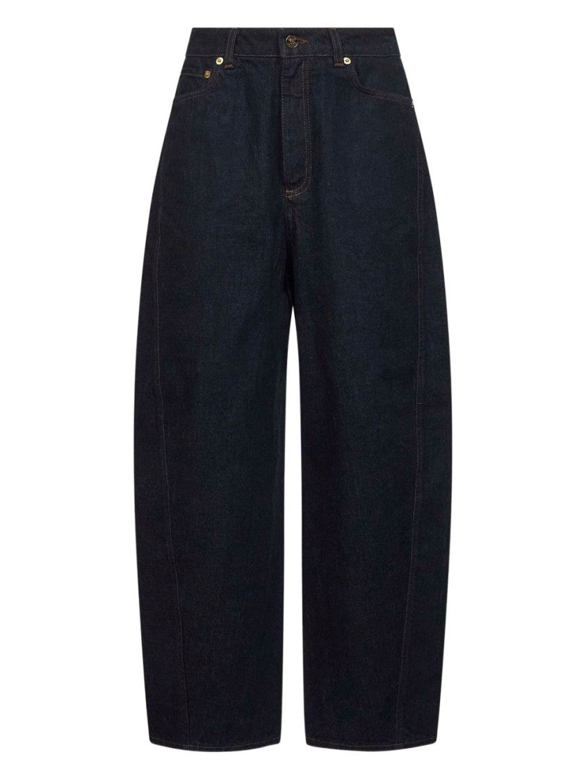 Givenchy Wide-Leg Indigo Blue Jeans