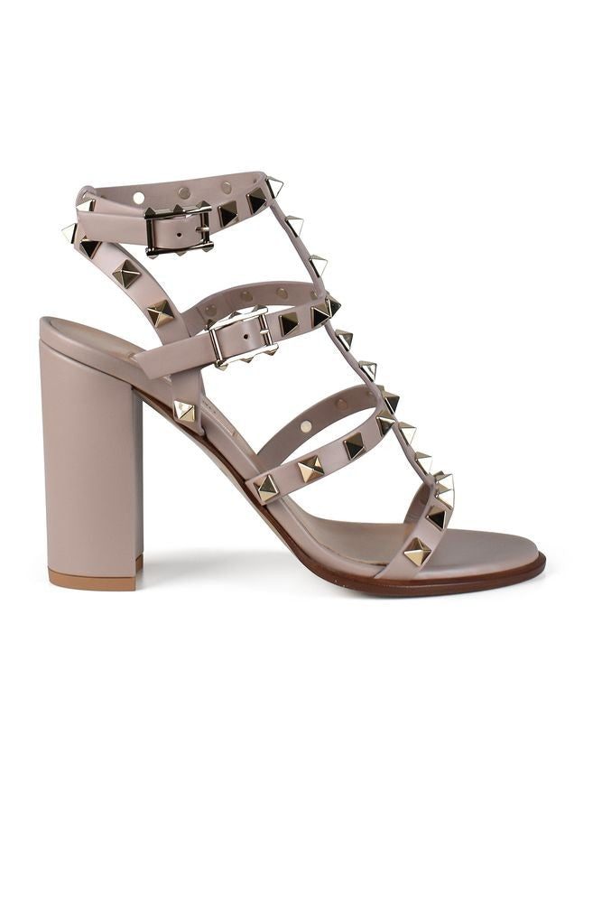 Valentino Garavani Powder Pink Rockstud Sandals