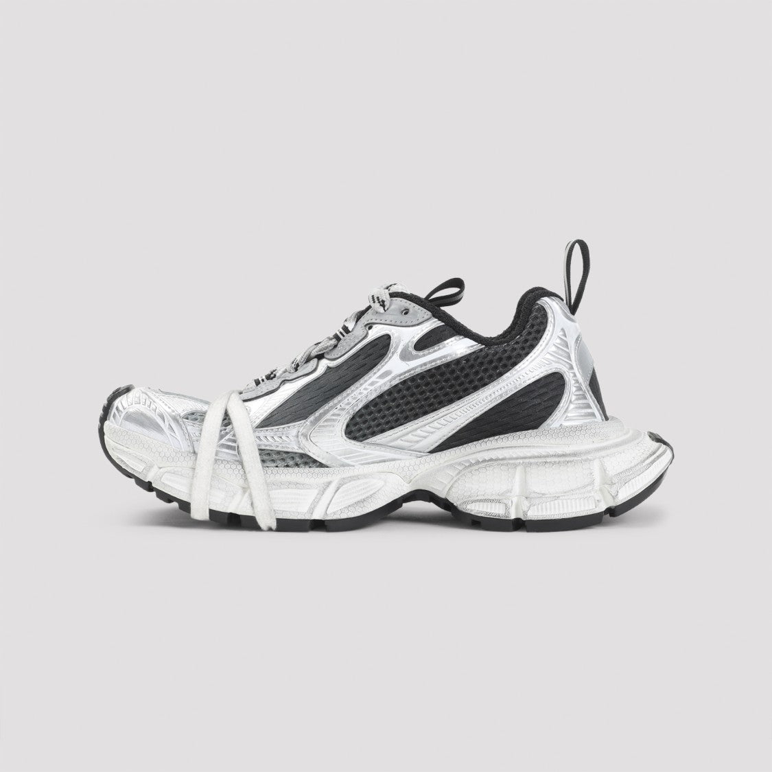 Balenciaga 3Xl Black Grey And White Textile Sneakers