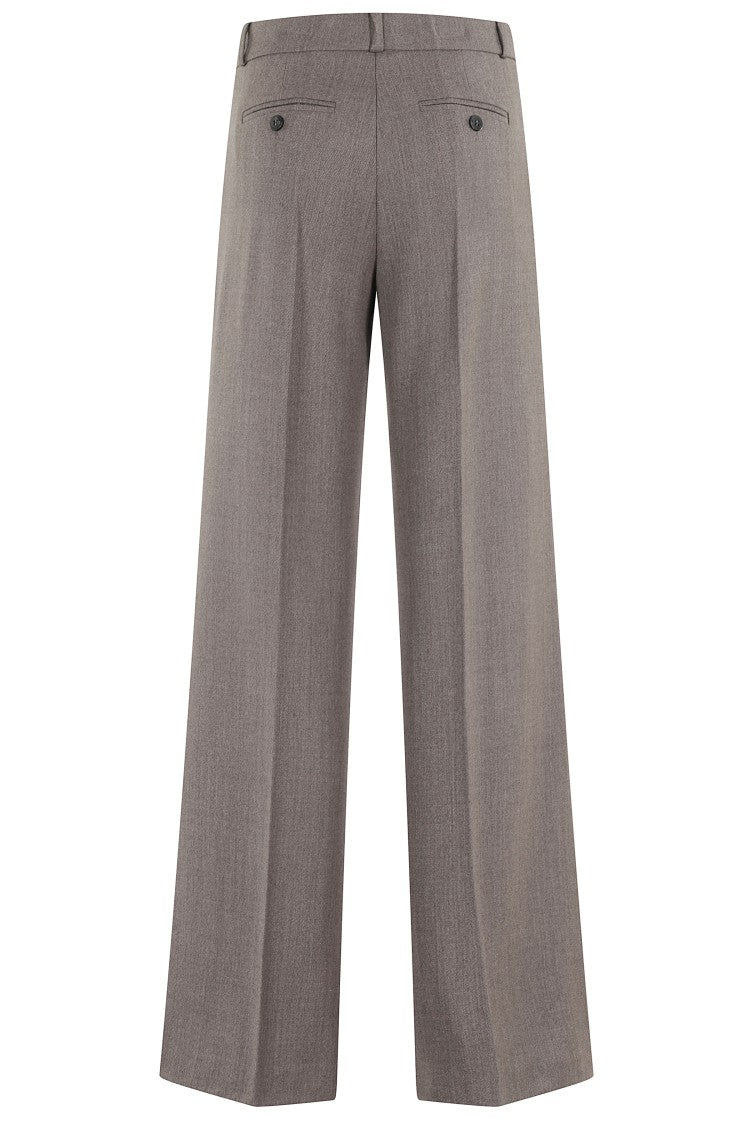 Kiltie Andrea High-Waisted Straight-Leg Pants