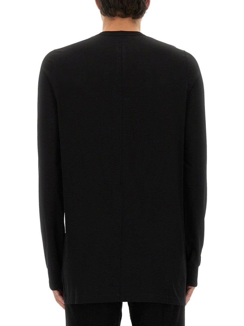 Rick Owens Black Long-Sleeved T-Shirt