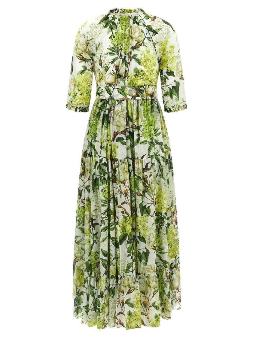 Samantha Sung Eden' Long Dress In Cotton Muslin
