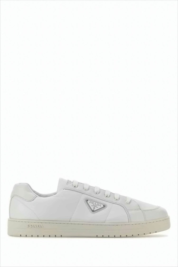 Prada Minimalist Low-Top Sneakers In Recycled Nylon And Leather