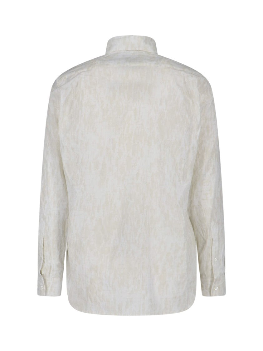 Vivienne Westwood White Orb Cotton Blend Casual Shirt