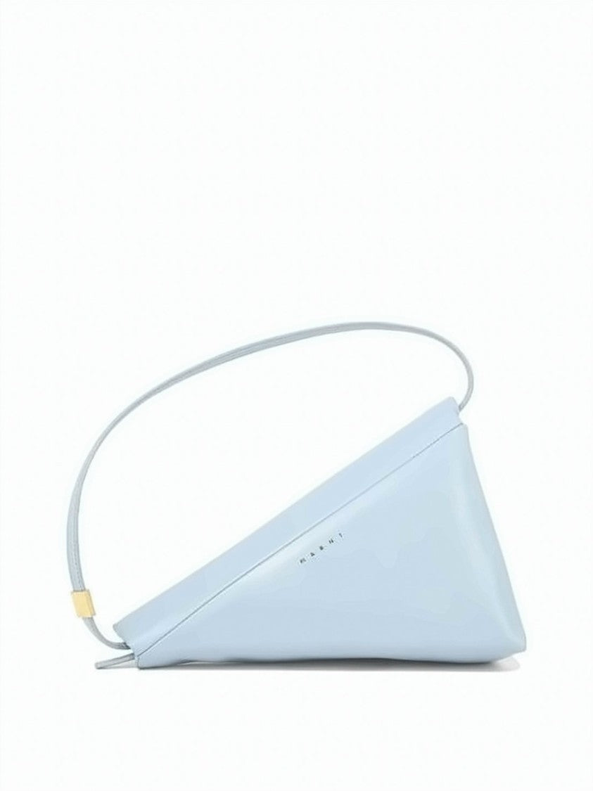Marni Prisma Triangle Shoulder Bag In Smooth Calf Leather