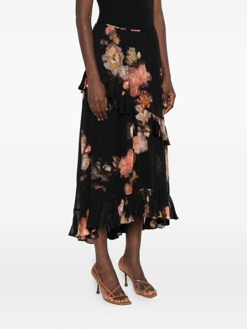 Zimmermann Hypnotic Asymetric Midi Skirt