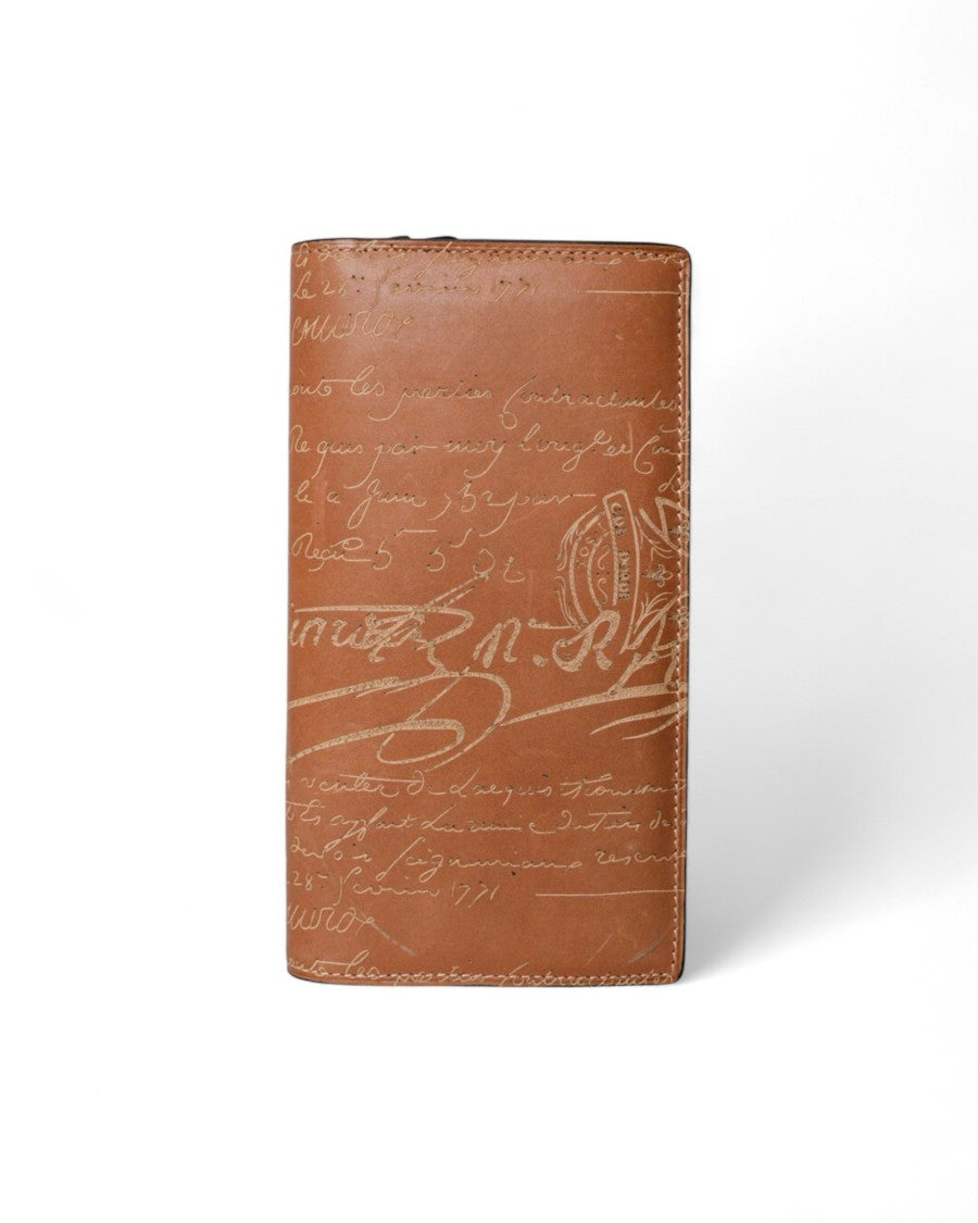 Berluti Berluti Long Wallet Written Itauba Camel
