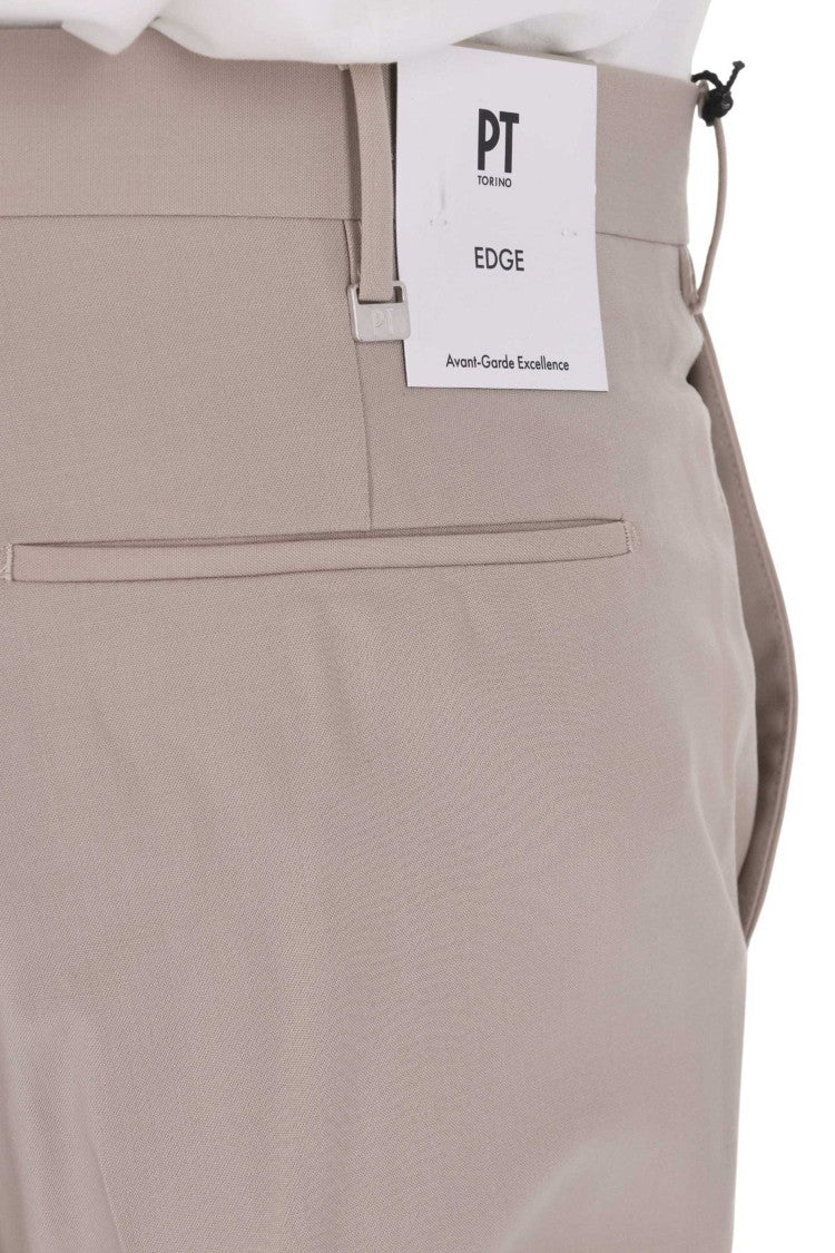 Pt Torino Dieci Fit Tropical Wool Trousers