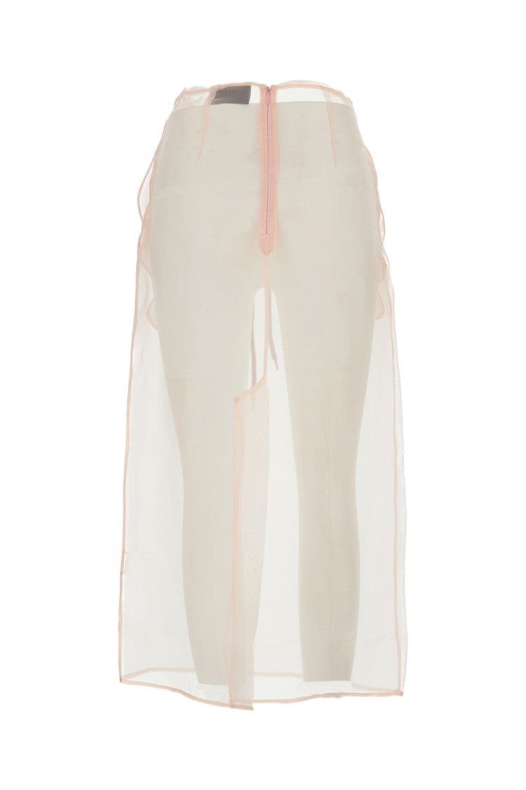 Simone Rocha Sheer Column Midi Skirt