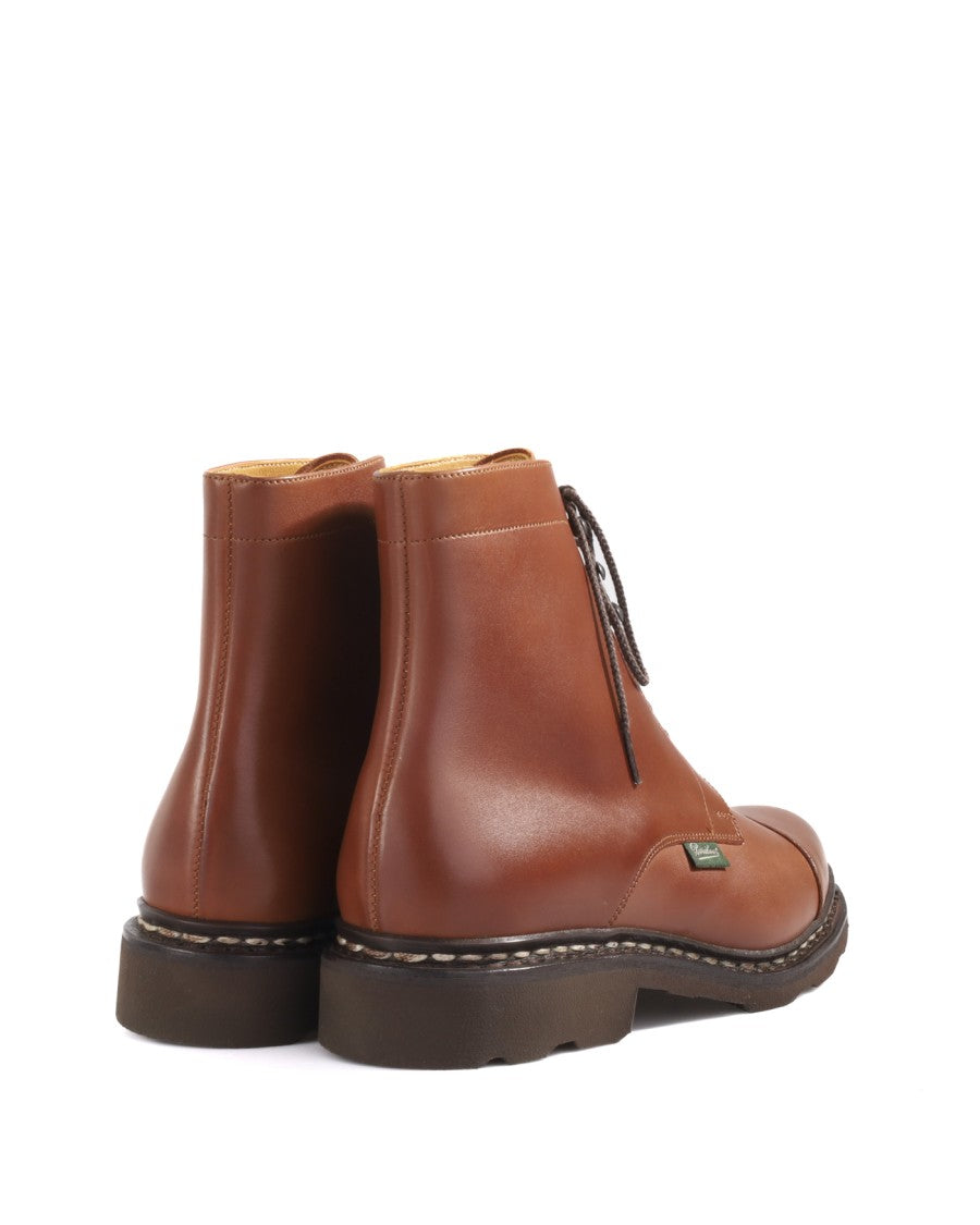 Paraboot Brown Shoes With Norwegian Stitching