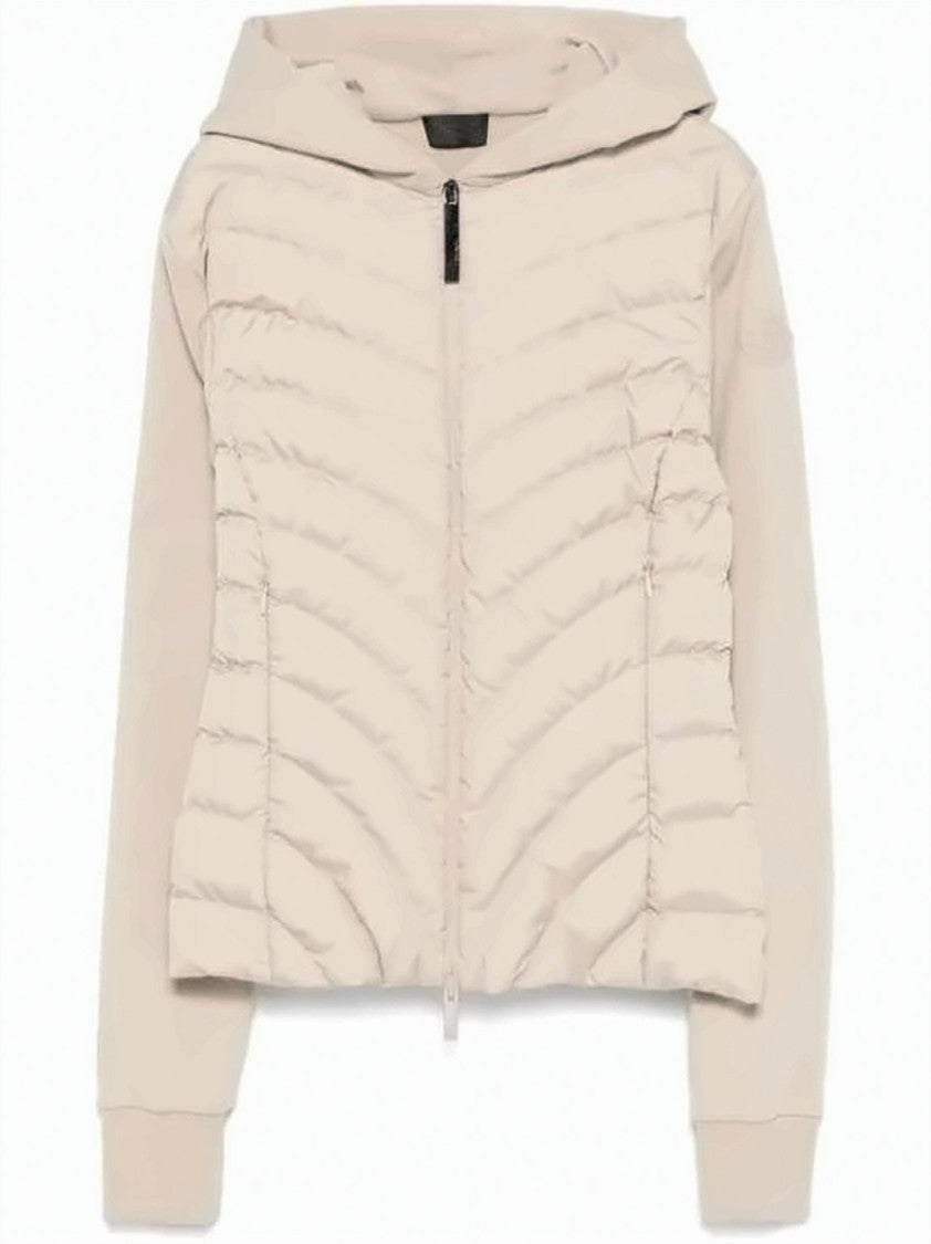 Moncler Diagonal Quilted Short Padded Jacket With Hood