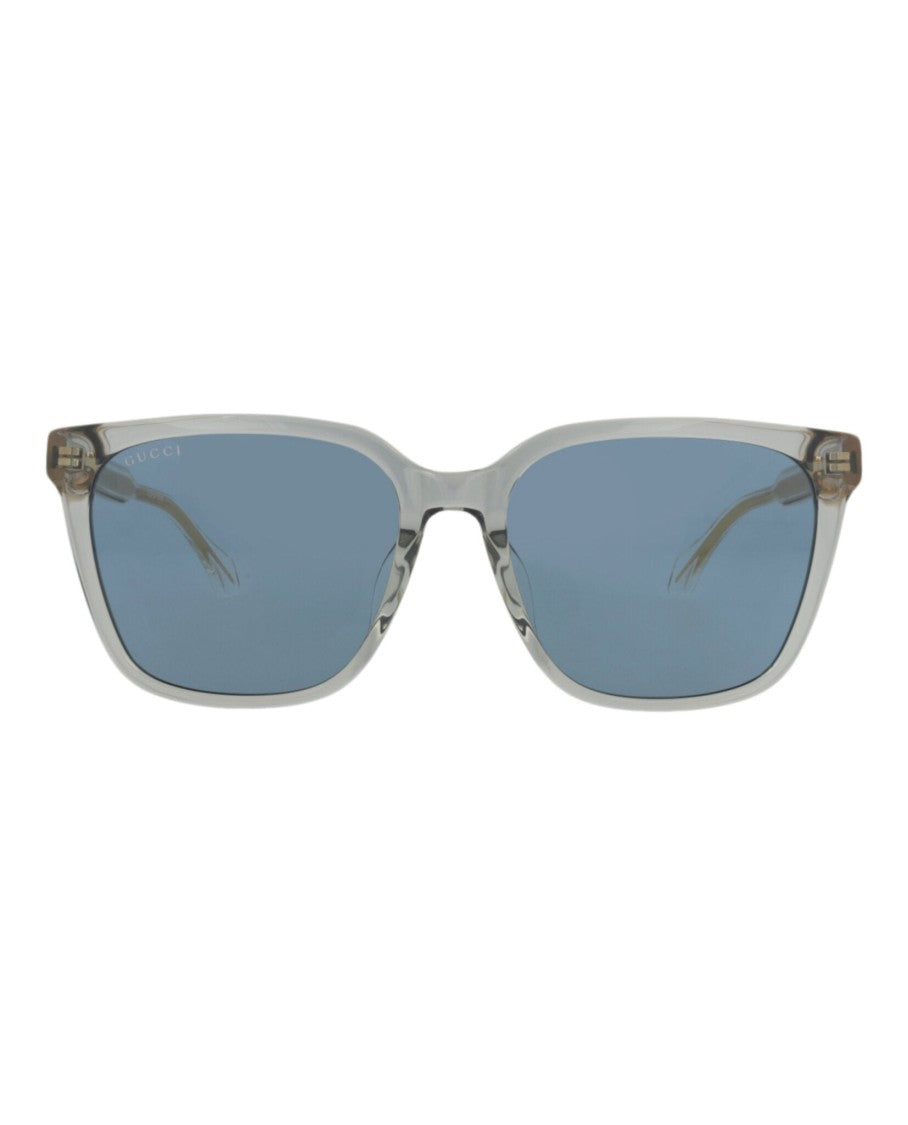 Gucci Square-Frame Sunglasses With Translucent Grey Finish