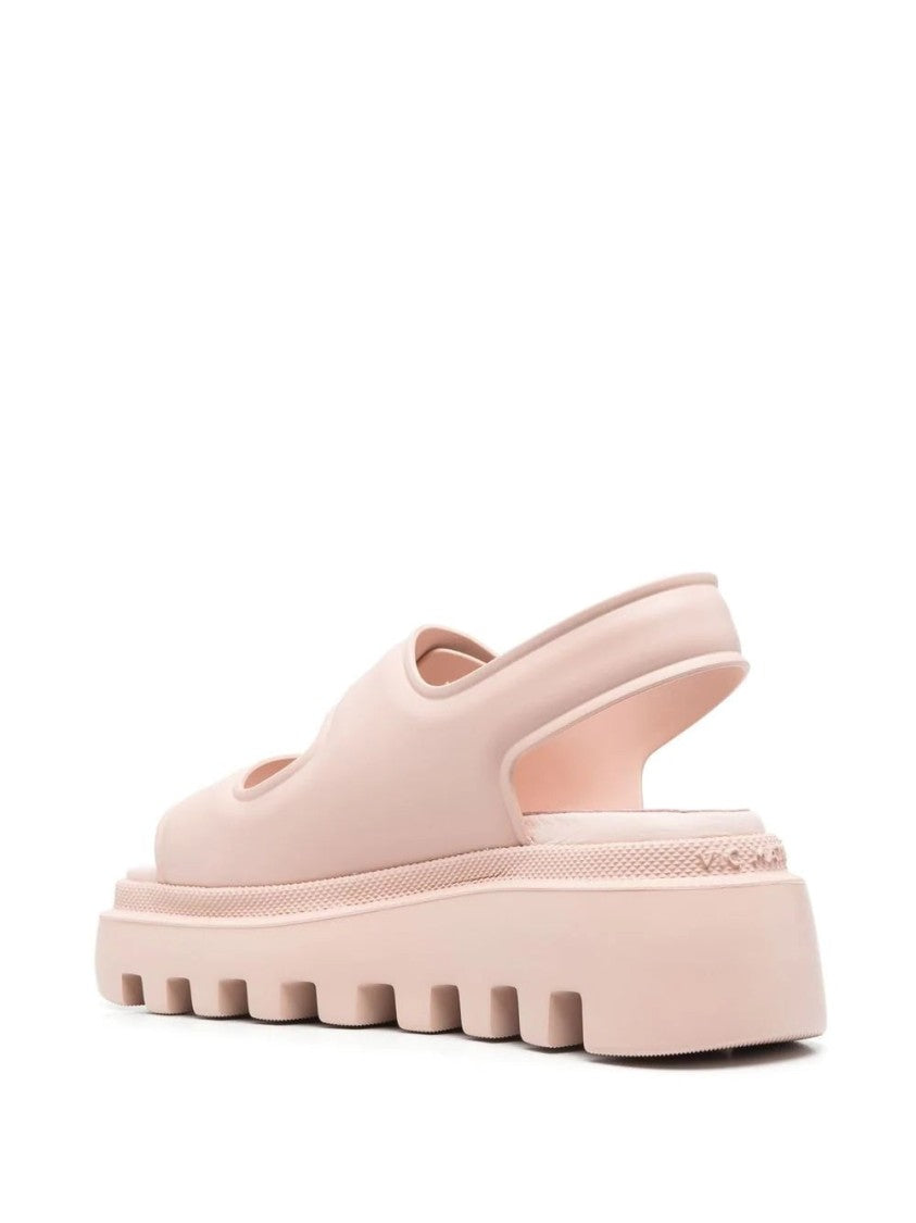 Vic Matié Pink Casual Open Flat Sandals