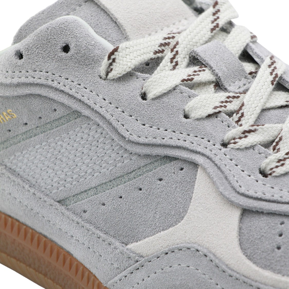 Alohas Soft Grey Suede And Mesh Sneakers