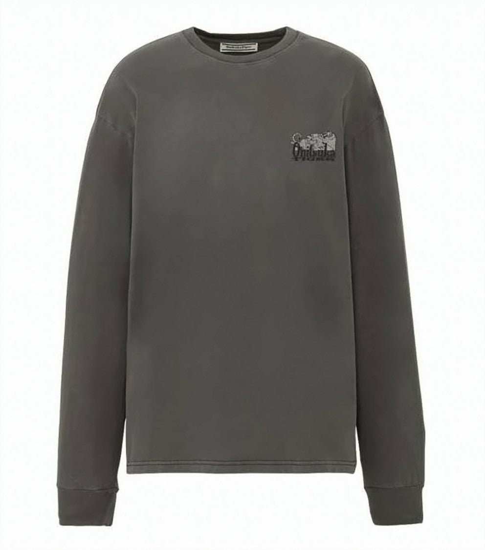 Onitsuka Tiger Muted Dark Grey Long-Sleeve T-Shirt
