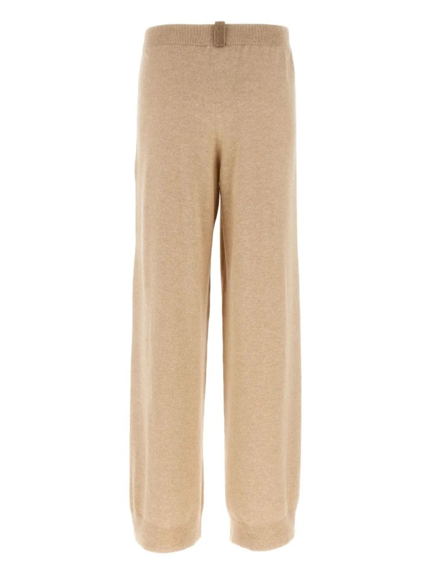 Fabiana Filippi Cropped Wide-Leg Pants With Ribbed Waistband And Vertical Seams