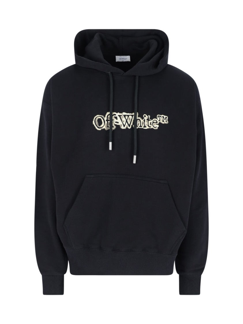 Off-White Classic Black Knit Sweater With Ribbed Details