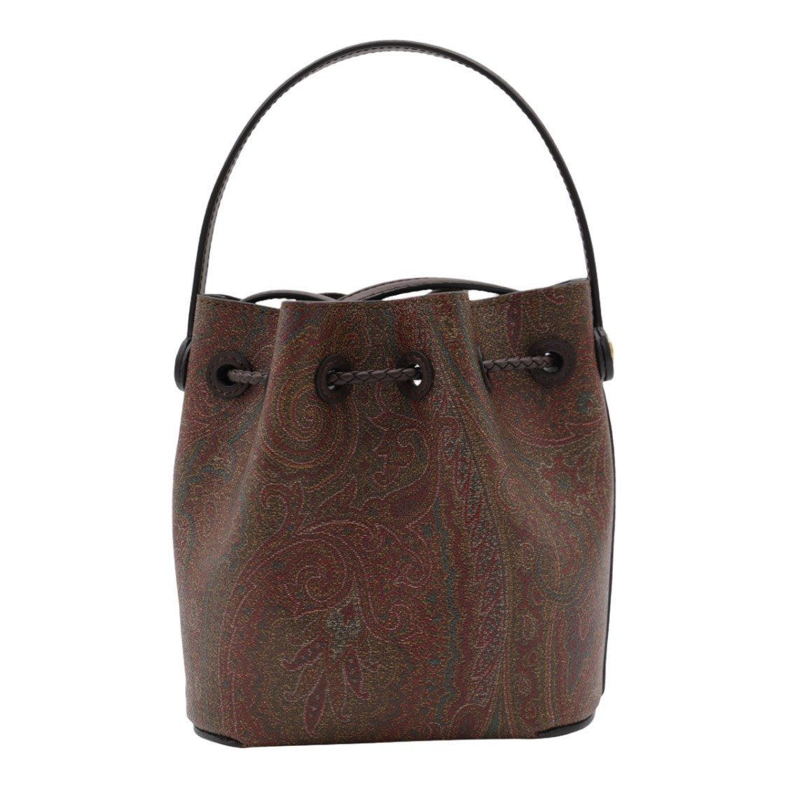 Etro Bucket-Style Bag With Rich Brown Paisley Pattern