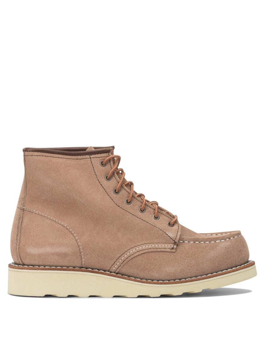Red Wing 6'' Moc Toe 3319 Dusty Rose Abilene Lace-Up Ankle Boots