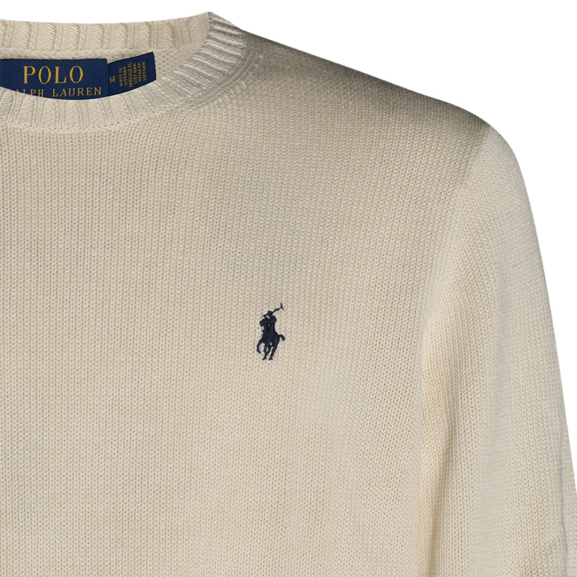 Polo Ralph Lauren Classic Crew Neck Sweater With Ribbed Details
