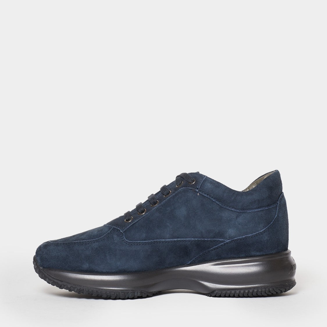 Hogan Blue Suede Interactive Sneakers