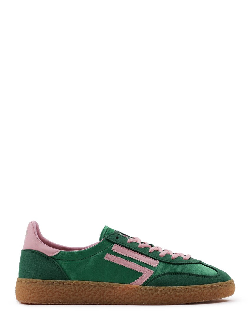 Puraai Low-Top Sneakers With Vibrant Green Upper