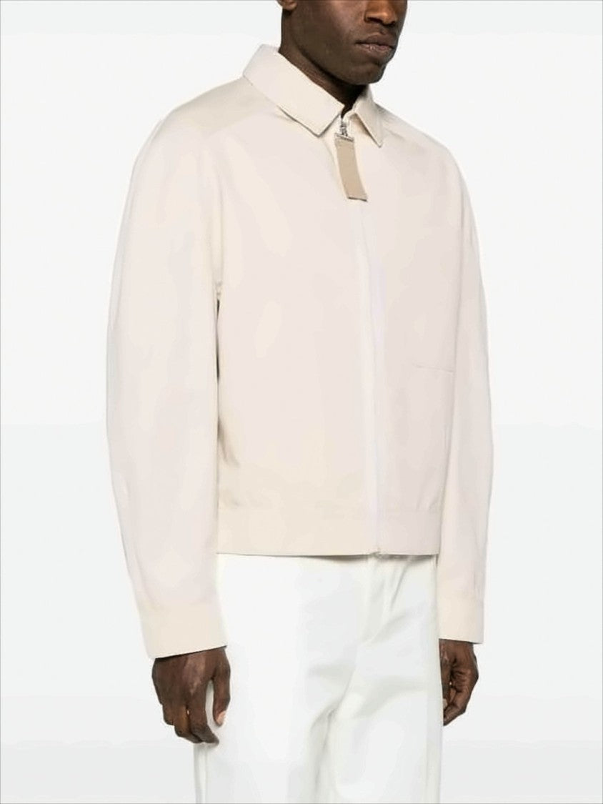 Jacquemus Cropped Minimalist Jacket With Zip Closure