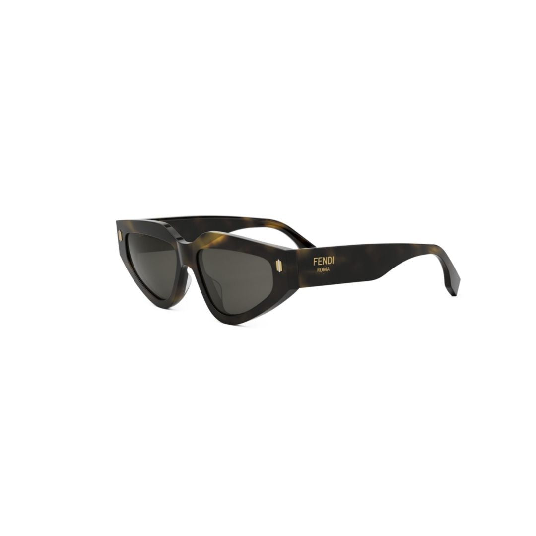 Fendi Angular Tortoiseshell Sunglasses With Cat-Eye Lenses