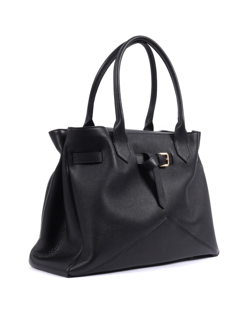 Ballantyne Black Kate Calf Leather Handbag