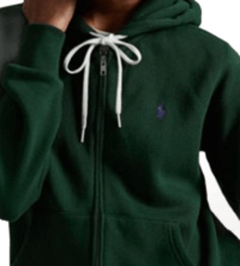Polo Ralph Lauren Cropped Zip-Up Hoodie With Drawstring Hood