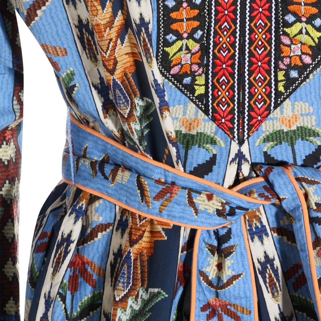 Farm Rio Mini Dress With Pattern And Structured Collar